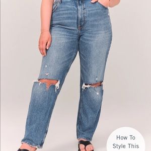 Abercrombie 90’s straight ultra high rise